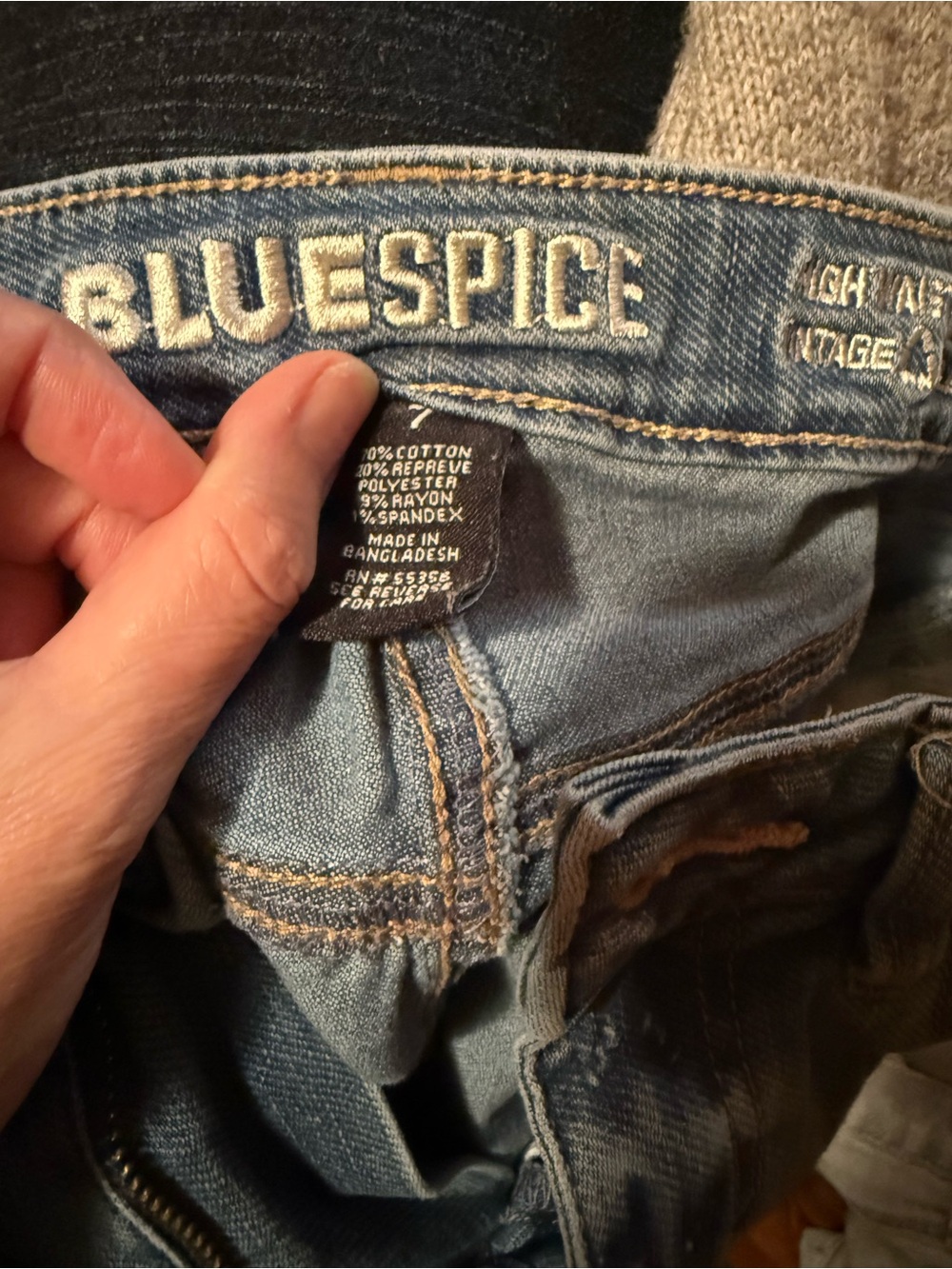 Blue Spice Women's Light Wash Slim Denim Shorts